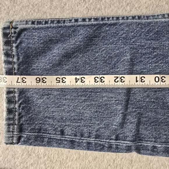 Everlane Distressed Button Fly Straight Cheeky Jean High Rise Classic 27 Capsule - Picture 13 of 15